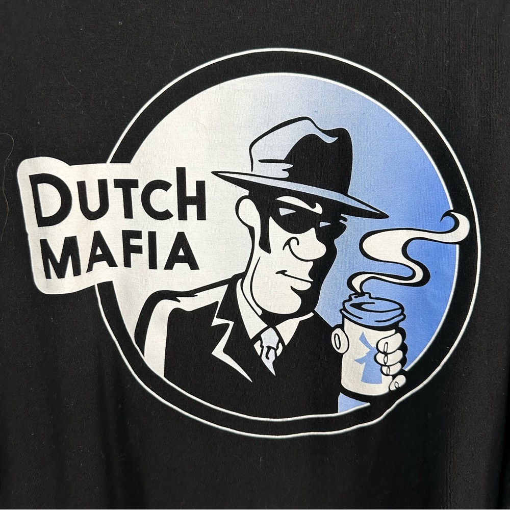 Dutch Bros Men’s XL + XXL Black “Dutch Mafia”  VINTAGE Oversized DB 1992…